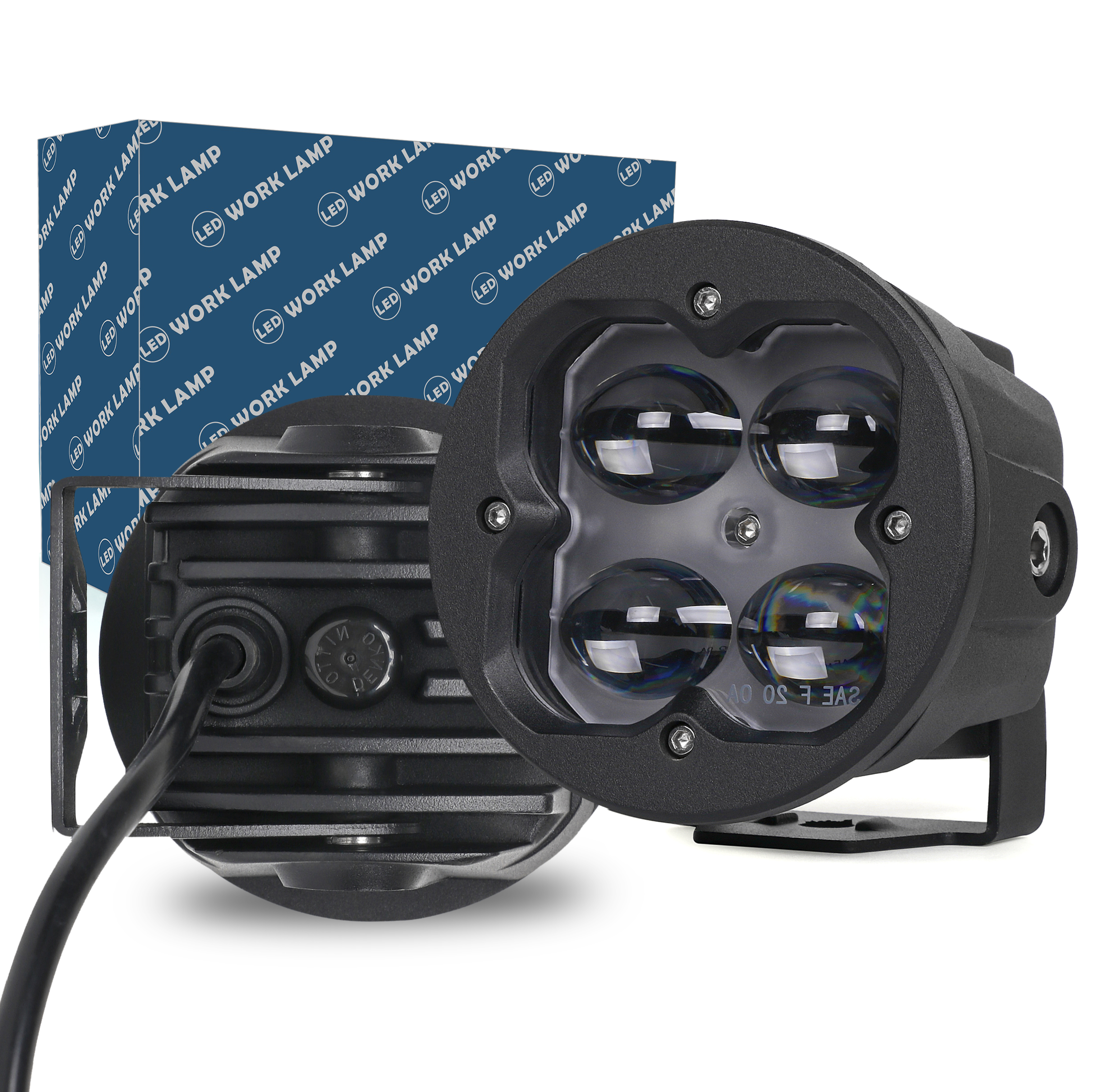Premium 5G  3″  20W  Round Pod Cube Lights Fog Beam